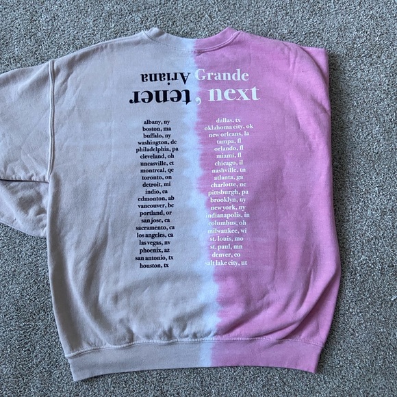 Ariana Grande Sweetner / Thank you Next Tour Crewneck - Picture 7 of 8